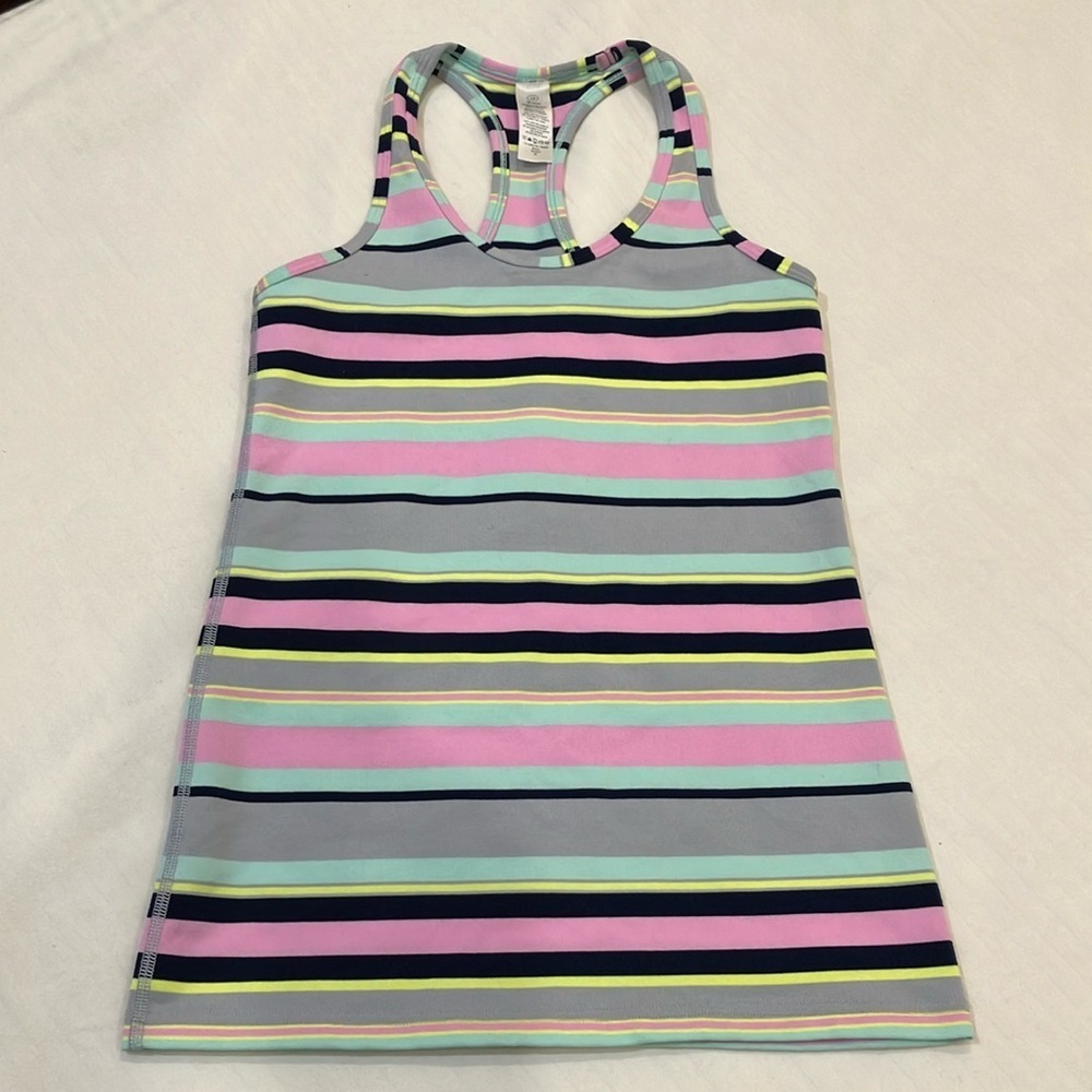 Ivivva by Lululemon size 12 Multicolor Striped Tank Top